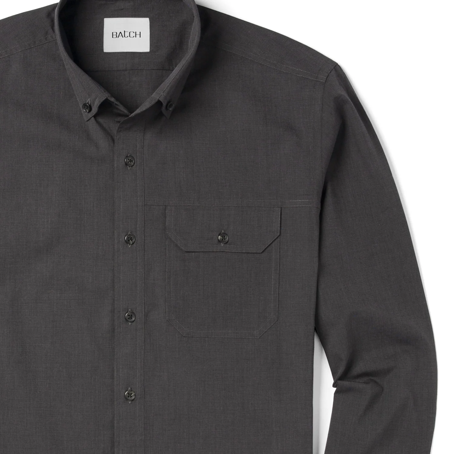 Builder Casual Shirt – Asphalt Cotton End-on-end - Image 3