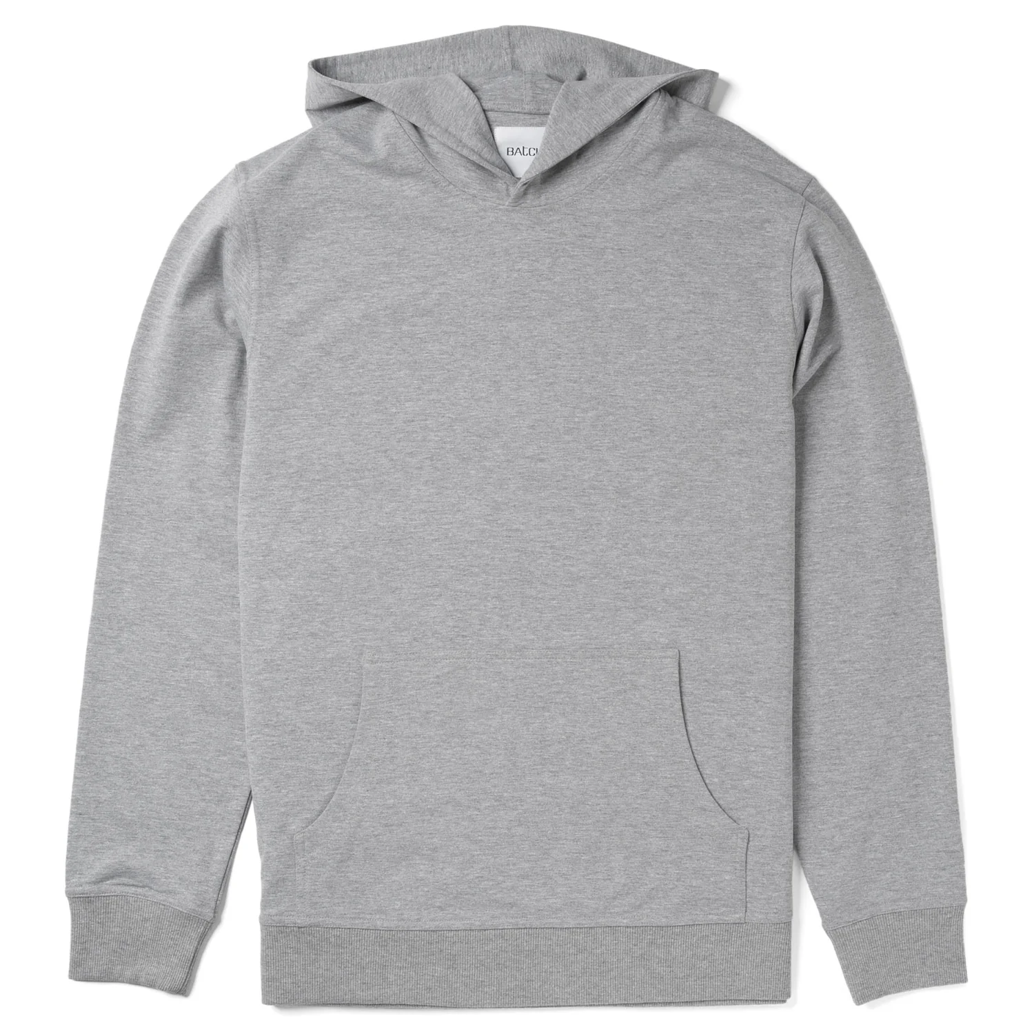 Classic Hoodie –  Granite Gray Melange Cotton Terry - Image 2