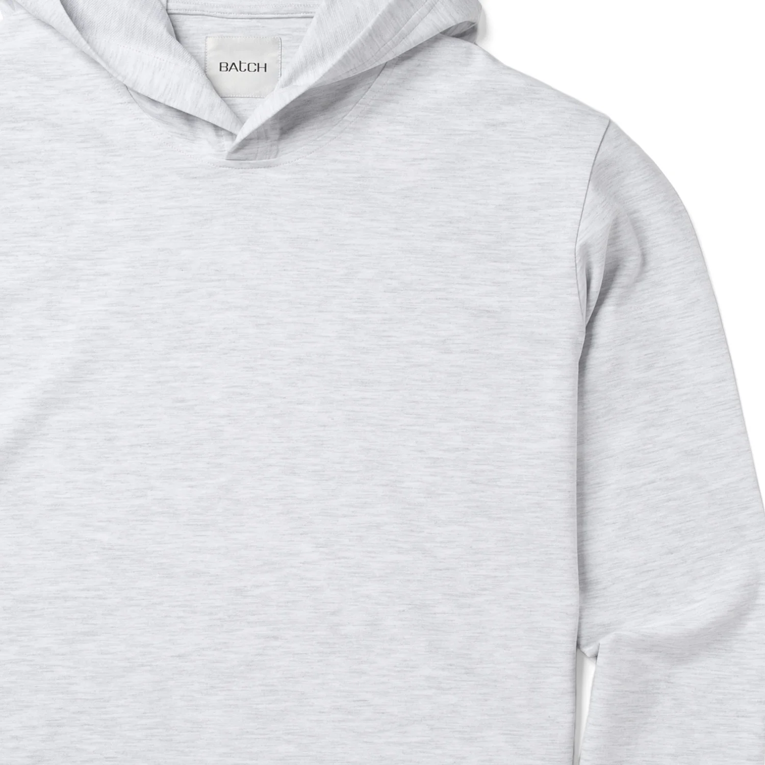 Clean Hoodie – Cloud Gray French Terry - Image 3