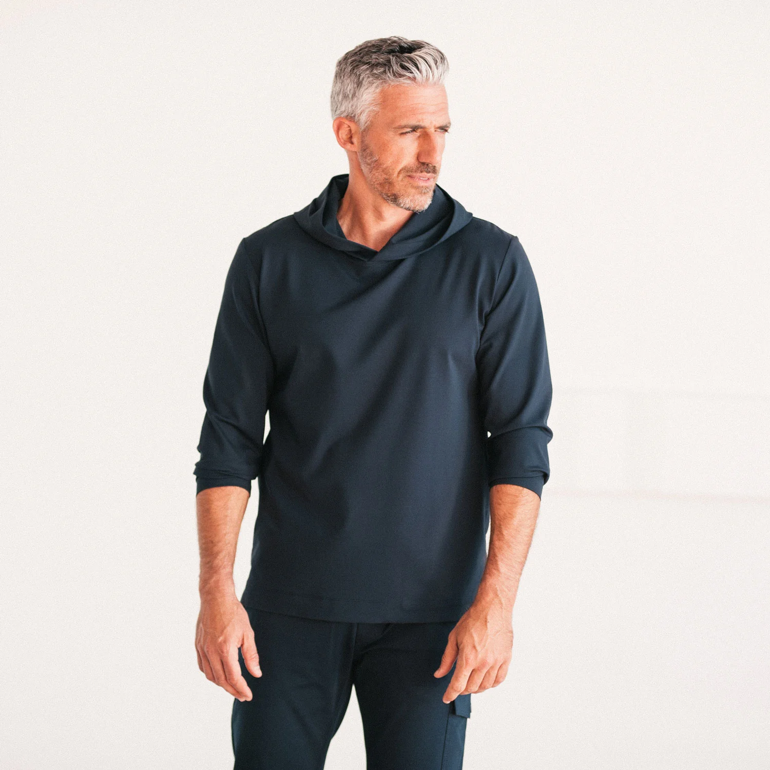 Clean Hoodie –  Navy French Terry - Image 4