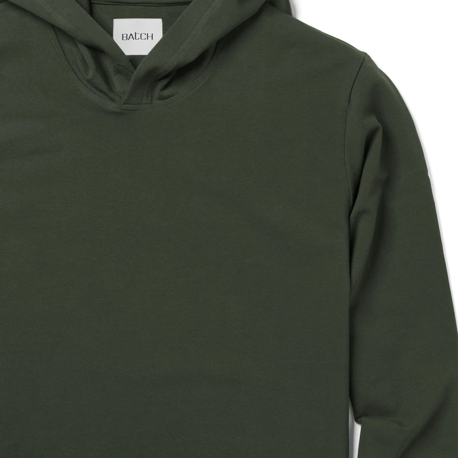 Clean Hoodie –  Olive Green French Terry - Image 3