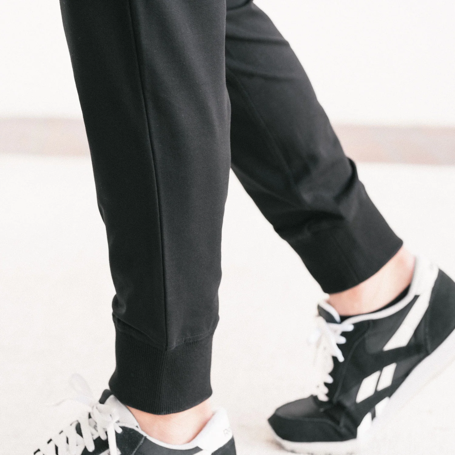 Constructor Joggers –  Black Cotton French Terry - Image 8