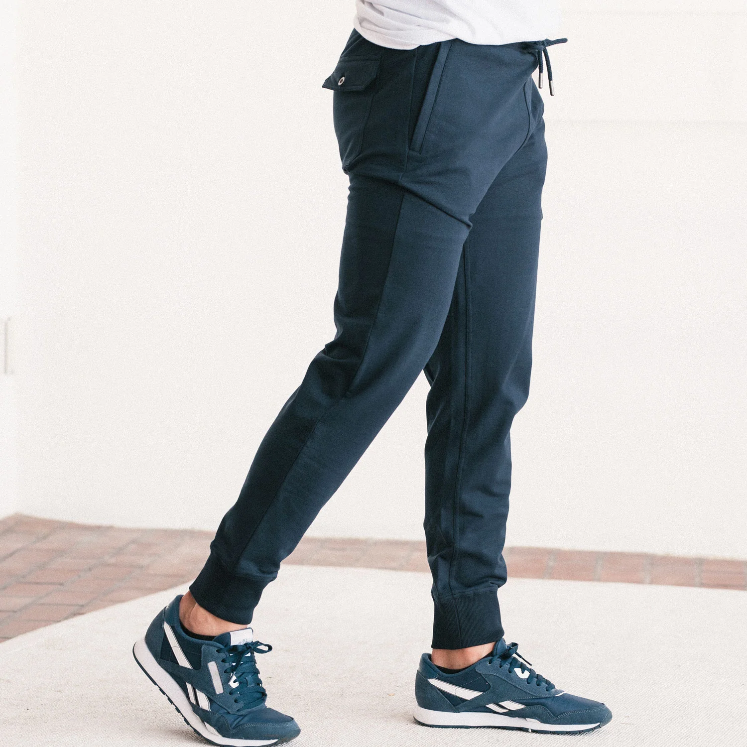 Constructor Joggers –  Dark Navy Cotton French Terry - Image 4