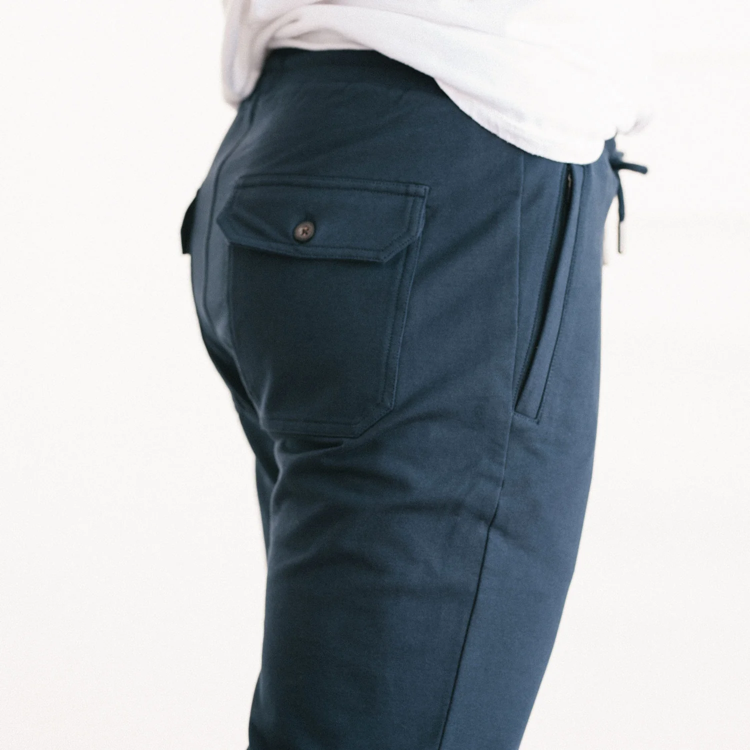 Constructor Joggers –  Dark Navy Cotton French Terry - Image 5