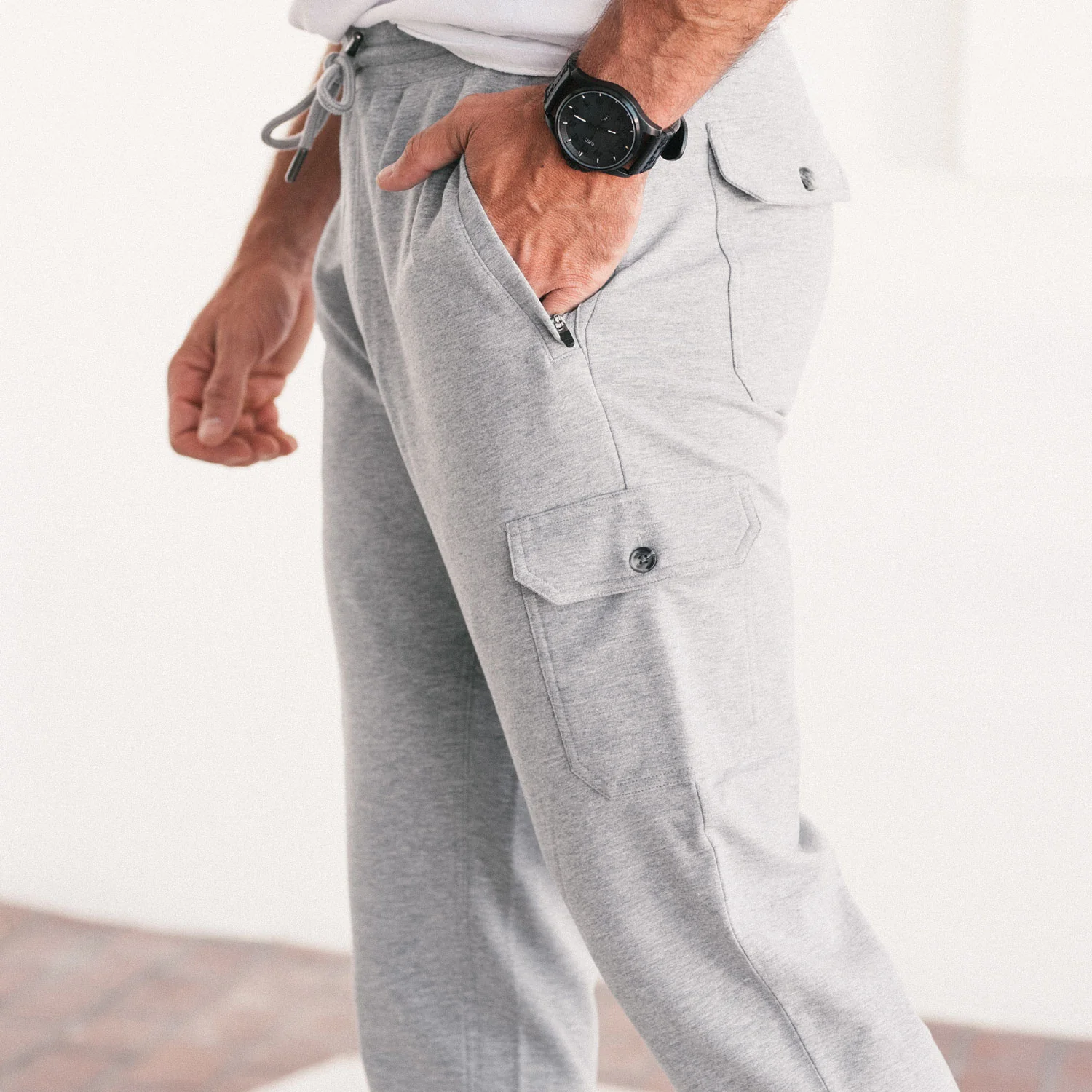 Constructor Joggers –  Granite Gray Cotton French Terry - Image 5