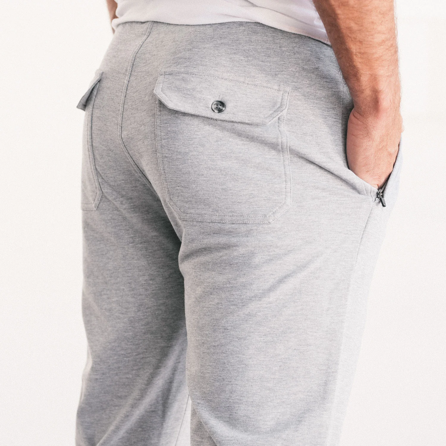 Constructor Joggers –  Granite Gray Cotton French Terry - Image 7