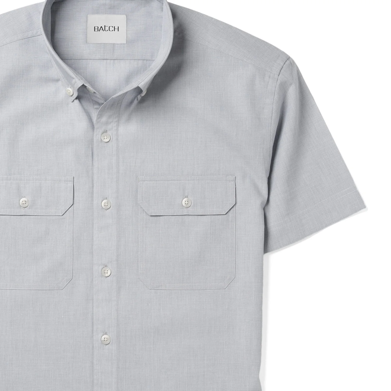 Constructor Short Sleeve Utility Shirt – Aluminum Gray End-on-end - Image 3