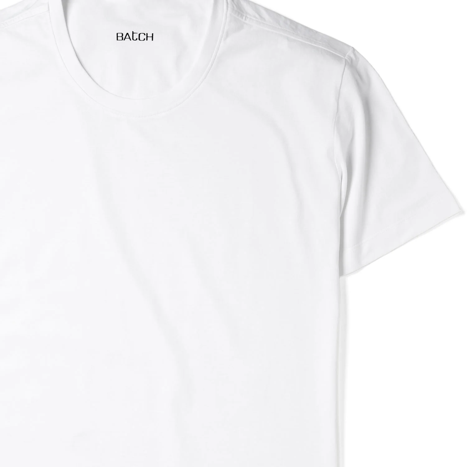 Core T-Shirt – Pure White Cotton Jersey - Image 3