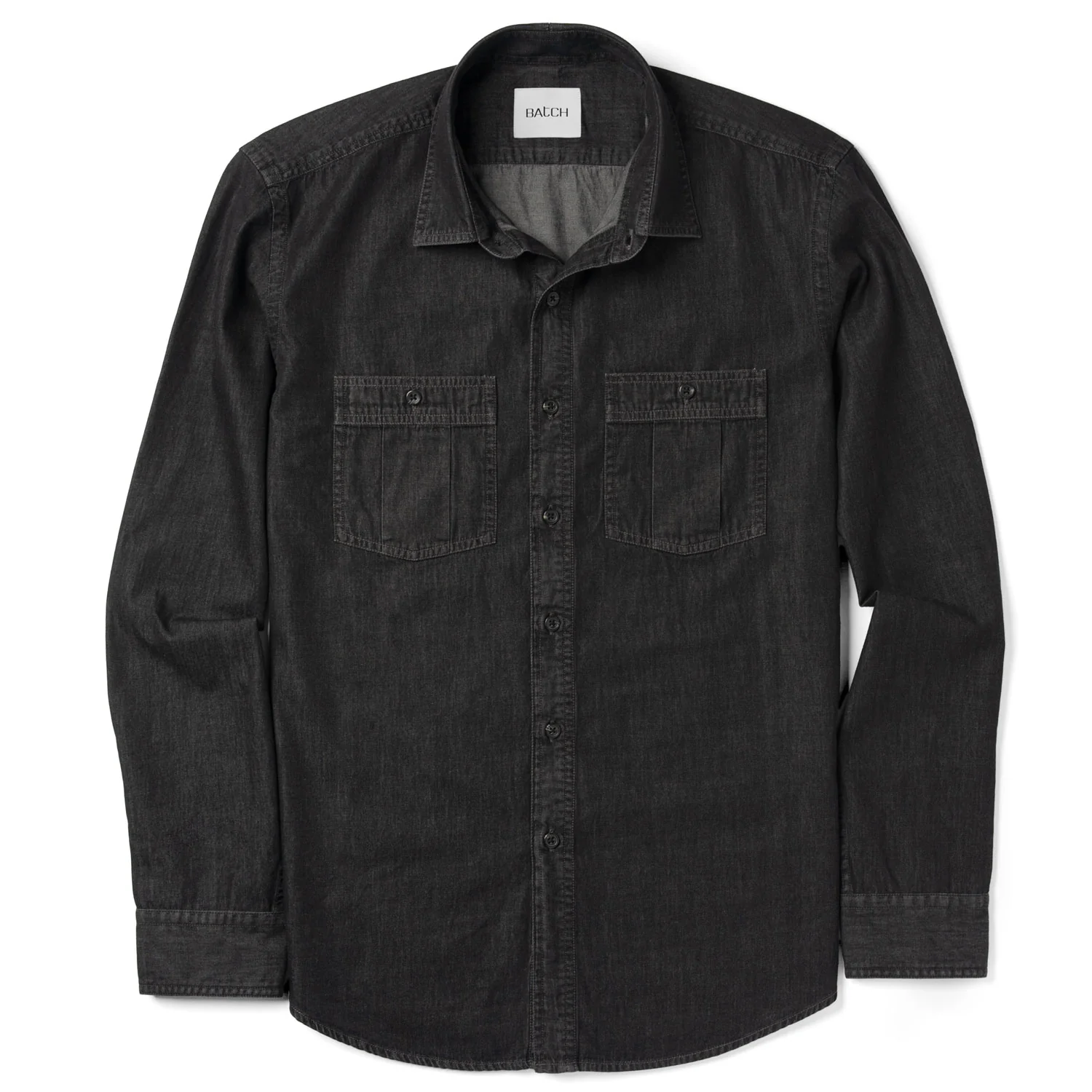 Craftsman Utility Shirt – Black Cotton Denim - Image 2