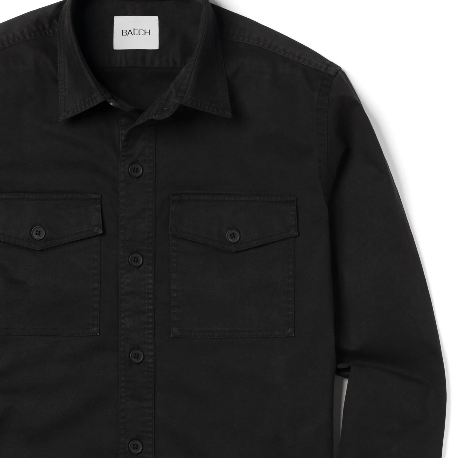 Distiller Shirt Jacket - Black Heavy Twill - Image 3