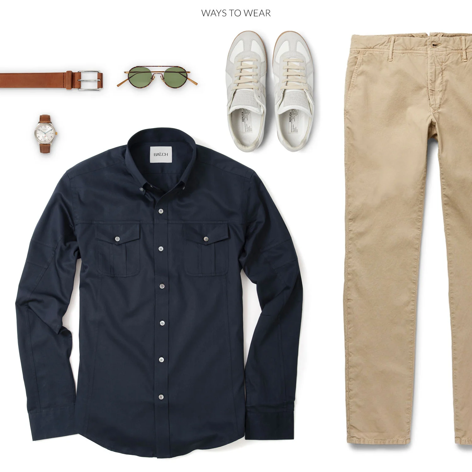 Editor Shirt – Dark Navy Stretch Cotton Poplin - Image 12