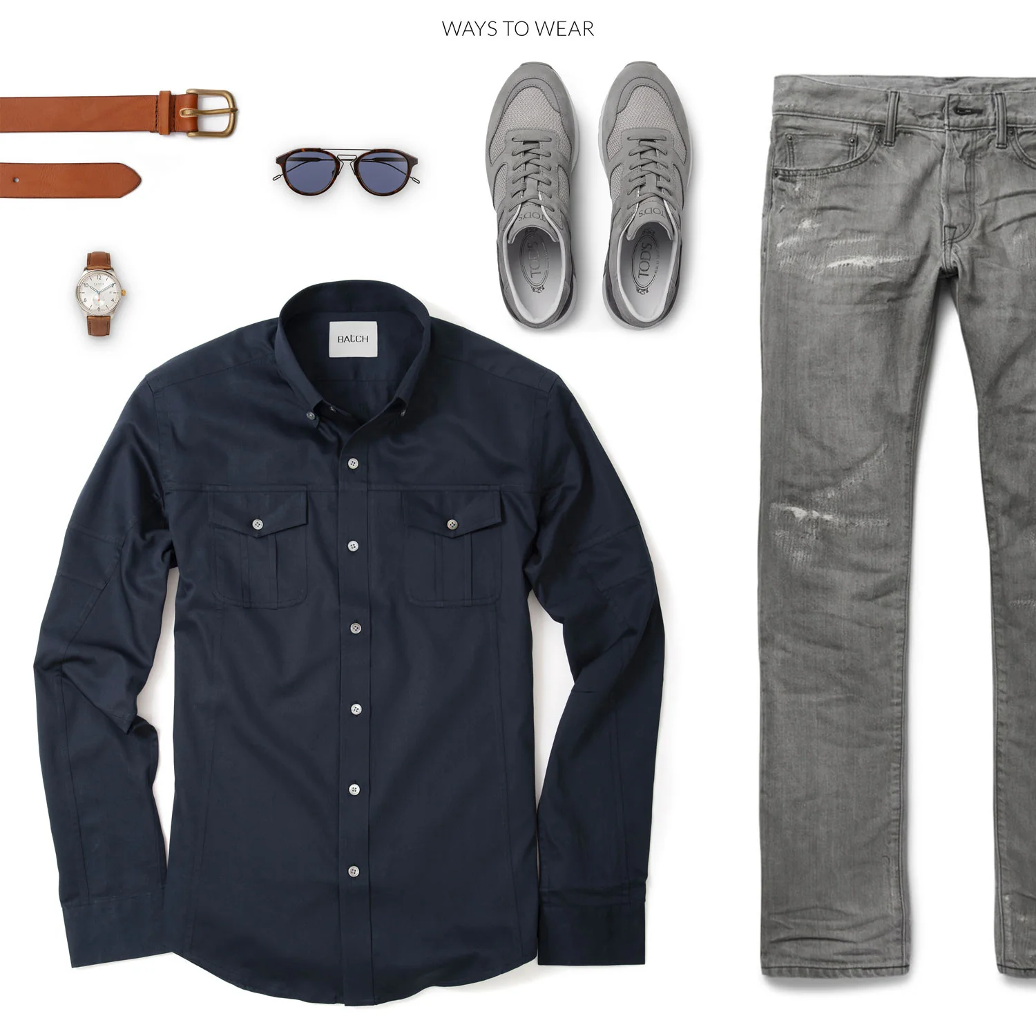 Editor Shirt – Dark Navy Stretch Cotton Poplin - Image 13