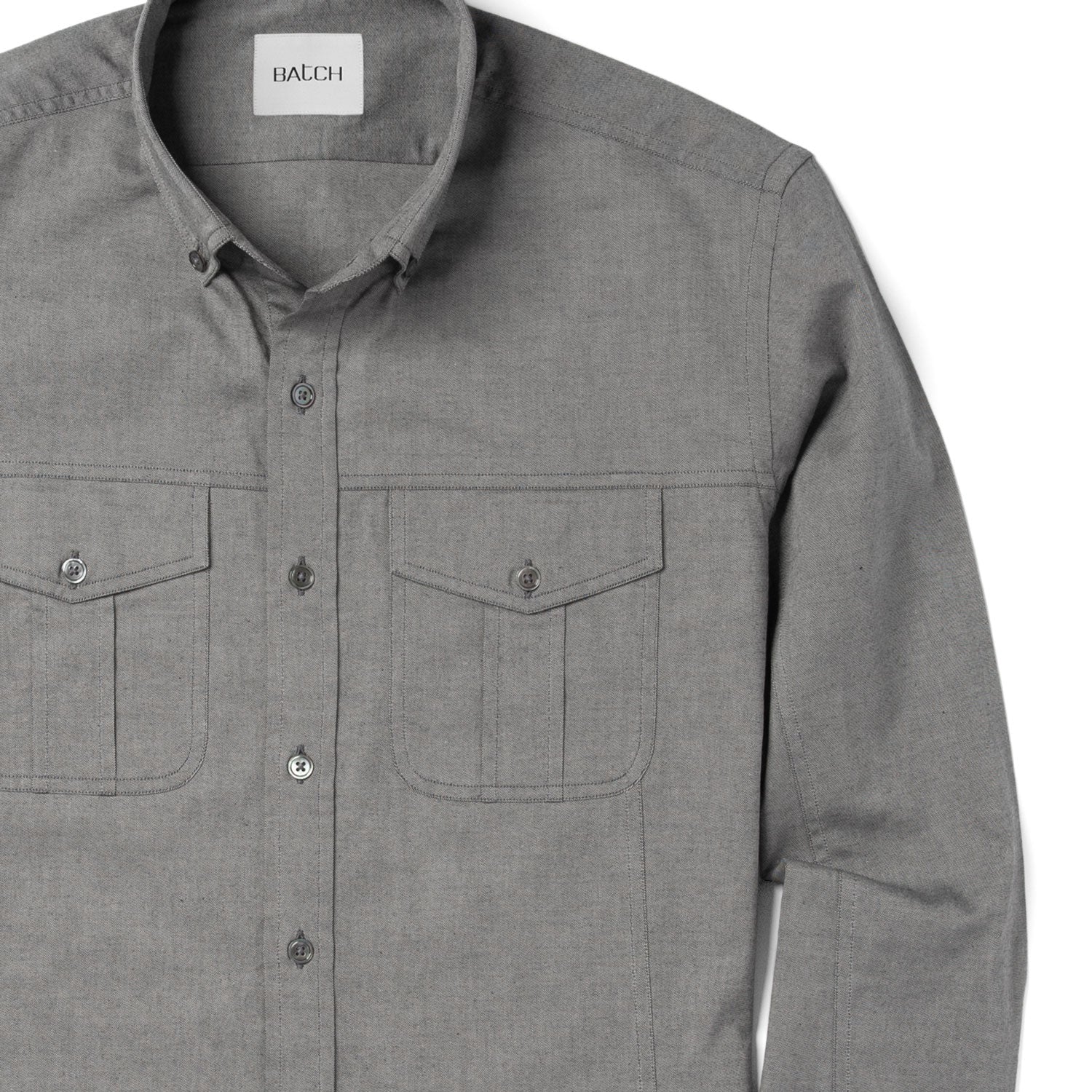 Editor Shirt – Flint Gray Oxford - Image 3