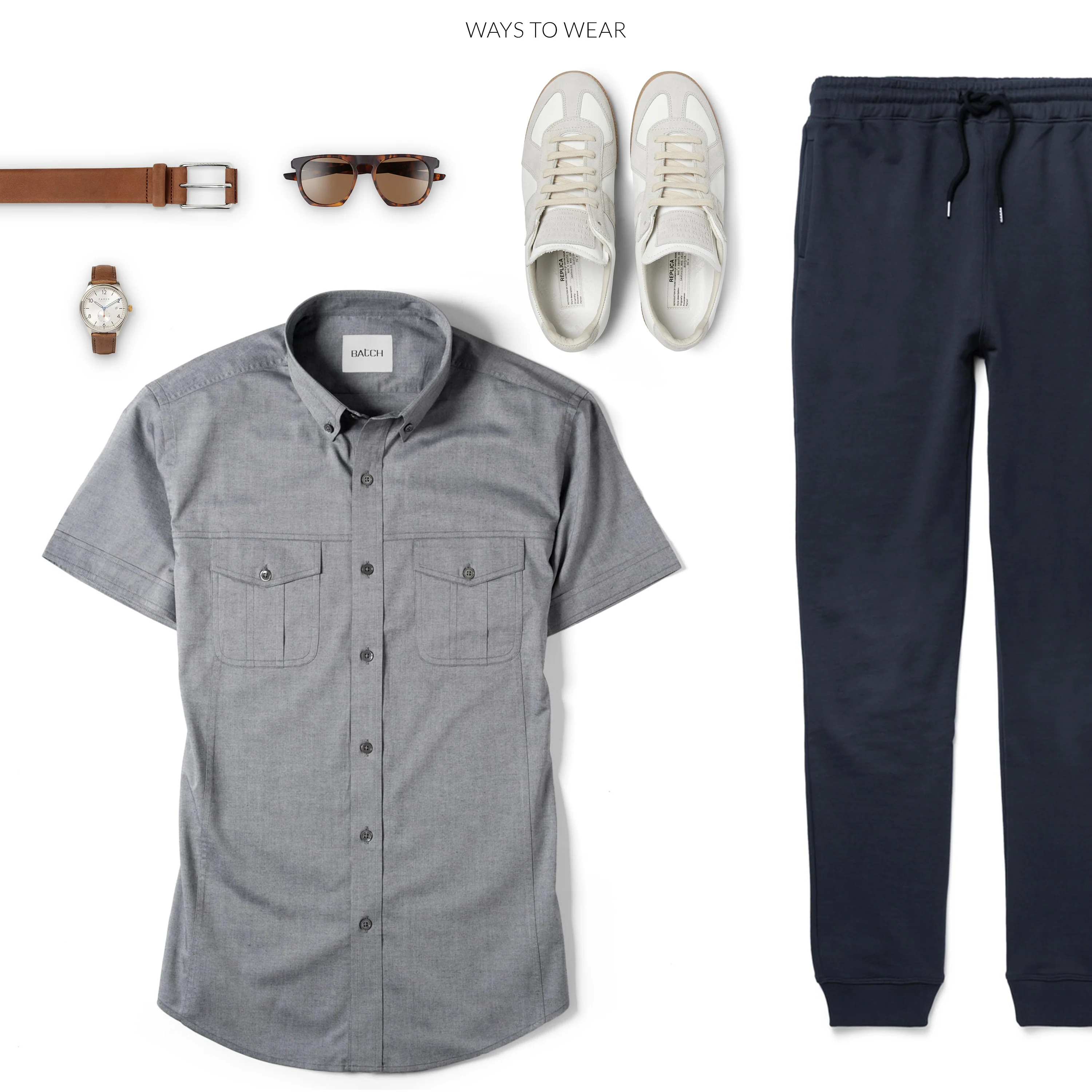 Editor Short Sleeve Utility Shirt – Flint Gray Oxford - Image 8