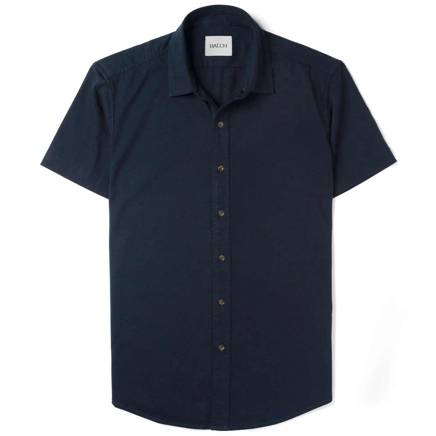 Short Sleeve T-Shirt Shirt - Dark Navy Cotton Jersey - Image 2