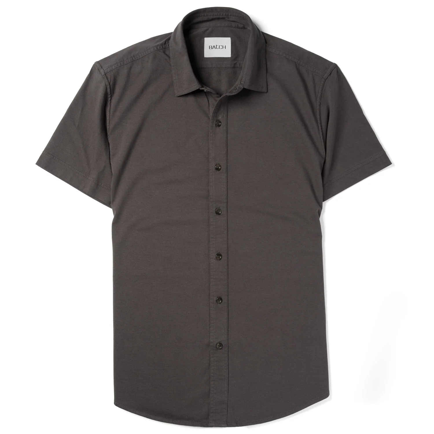 Short Sleeve T-Shirt Shirt - Slate Gray Cotton Jersey - Image 2