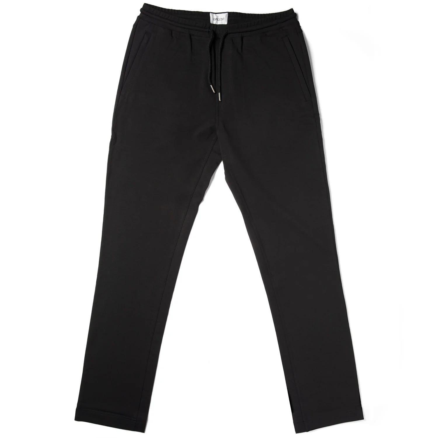 Essential Sweatpants –  Black Cotton French Terry - Image 2