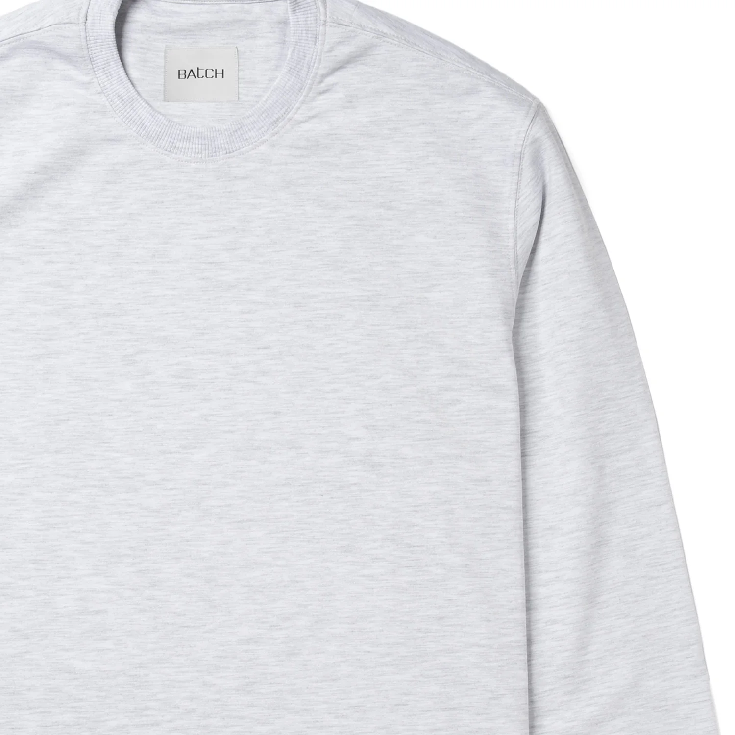 Essential Sweatshirt – Cloud Gray Melange French Terry - Image 3