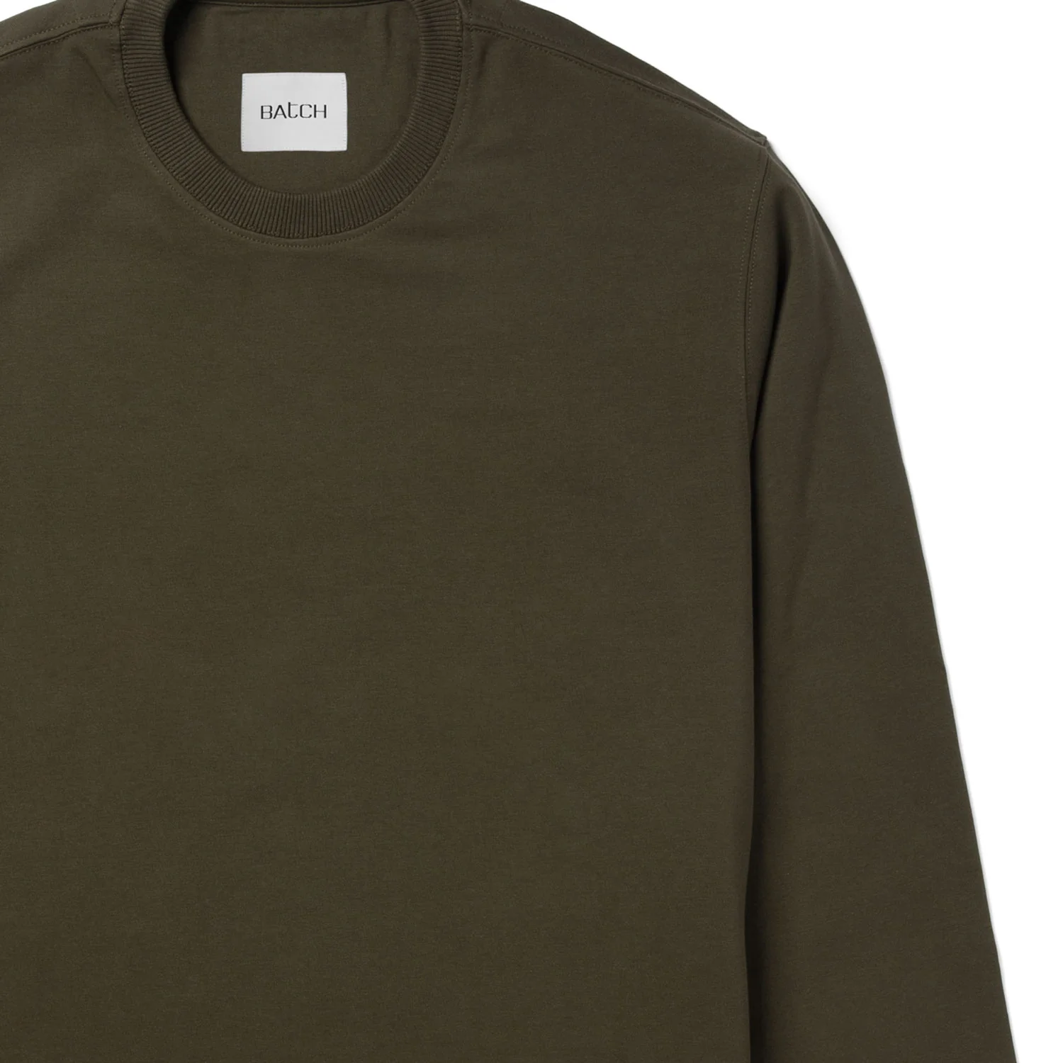 Essential Sweatshirt – Olive Green French Terry - Image 3