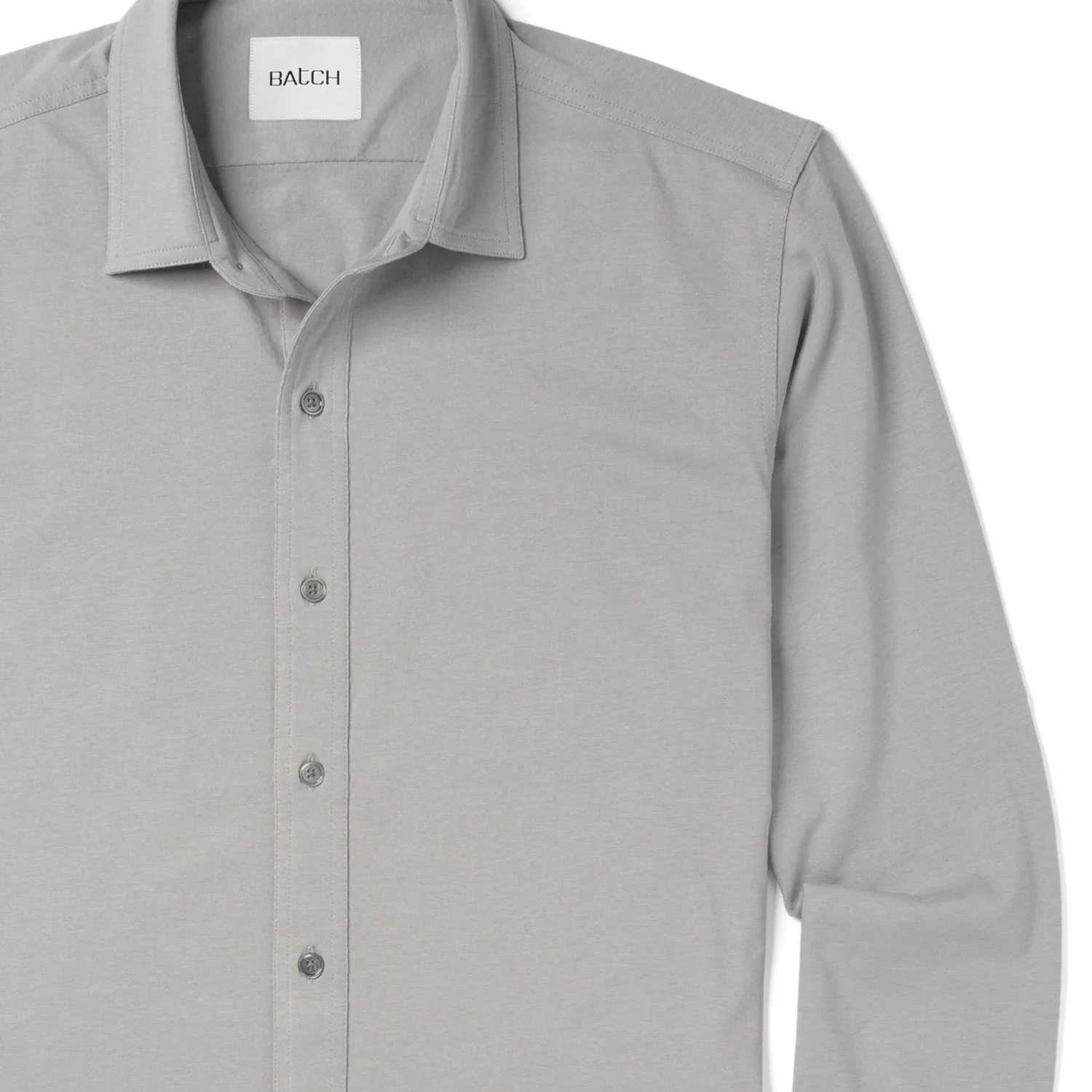 T-Shirt Shirt - Cement Gray Cotton Jersey - Image 3