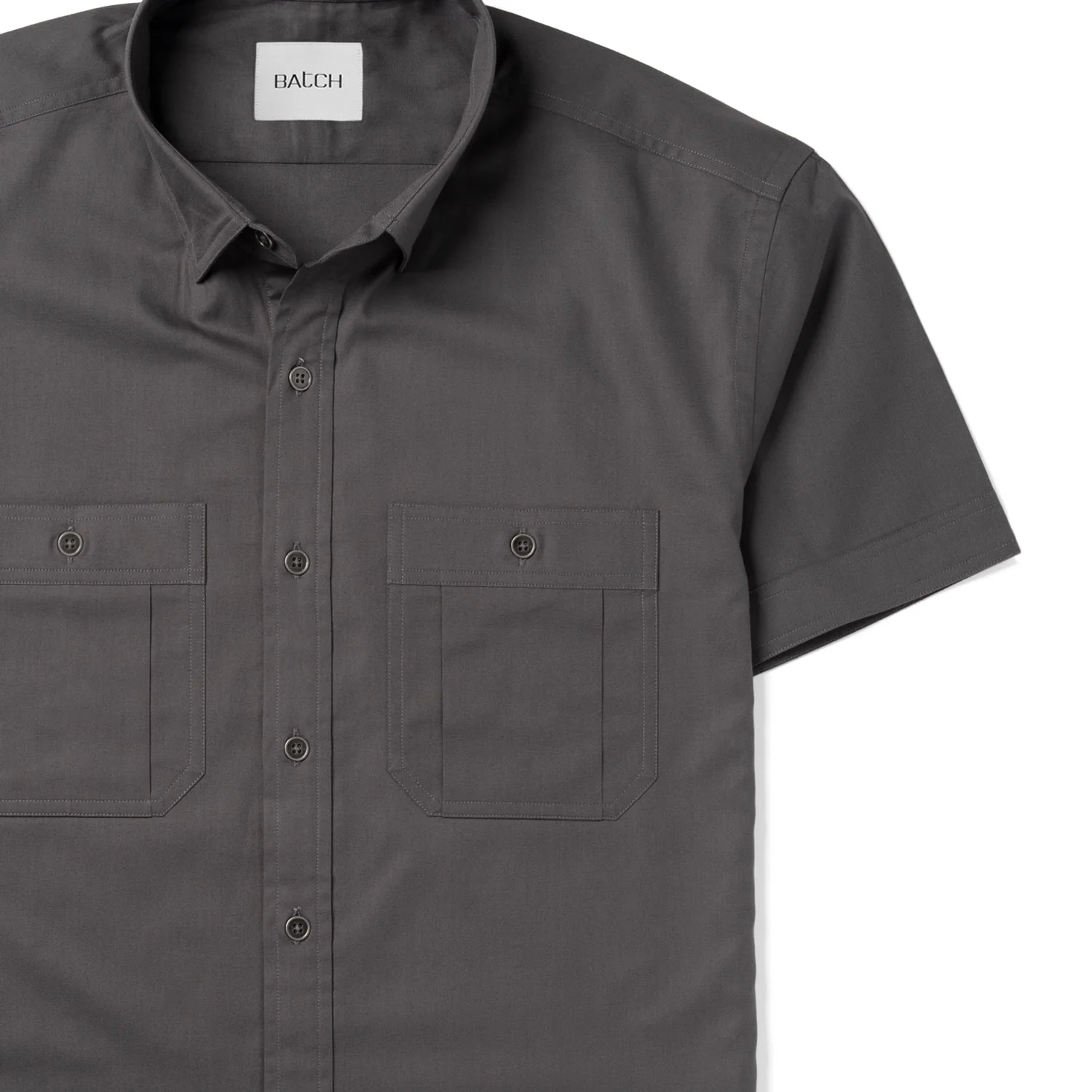 Fixer Short Sleeve Utility Shirt – Slate Gray Twill - Image 3