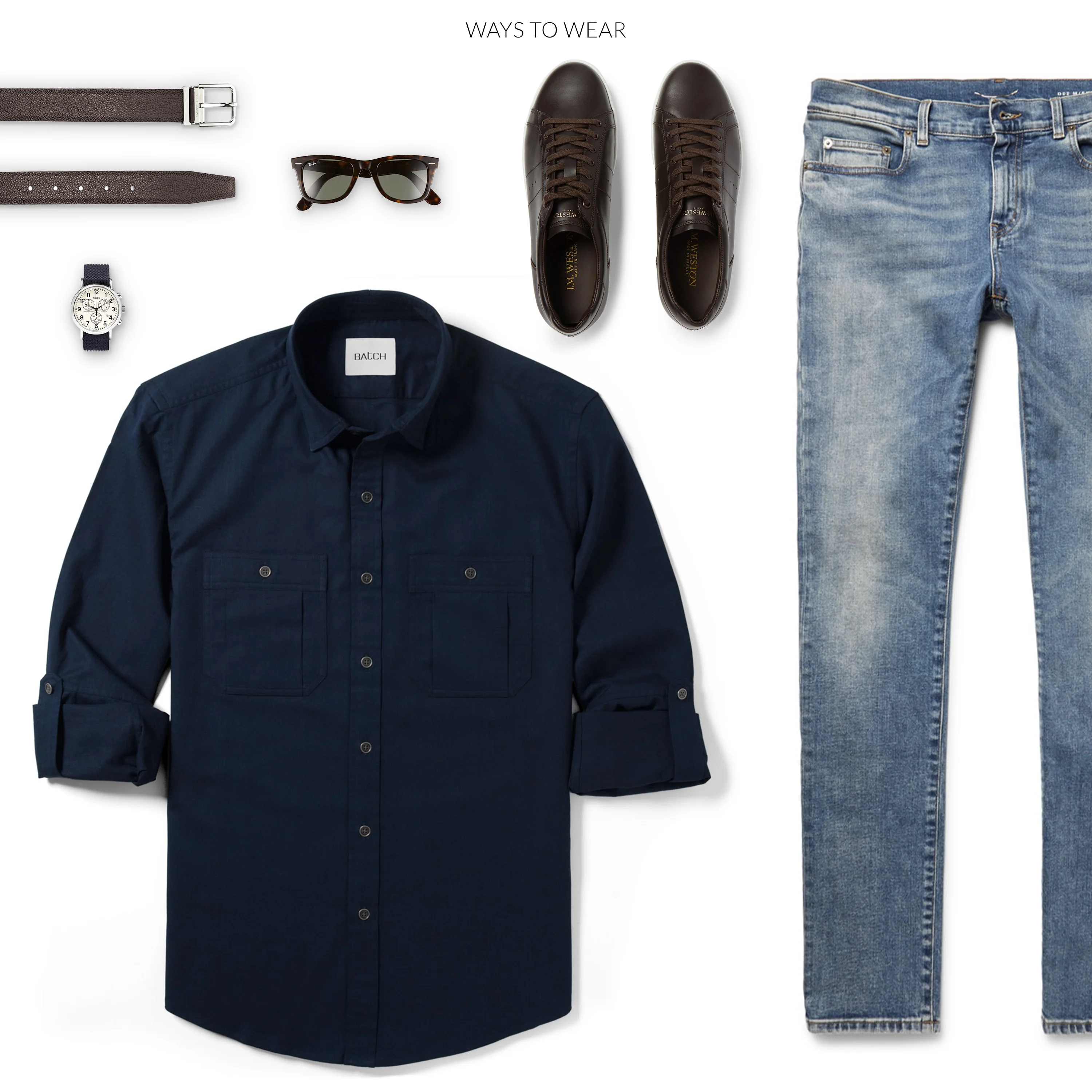 Fixer Utility Shirt – Dark Navy Twill - Image 7