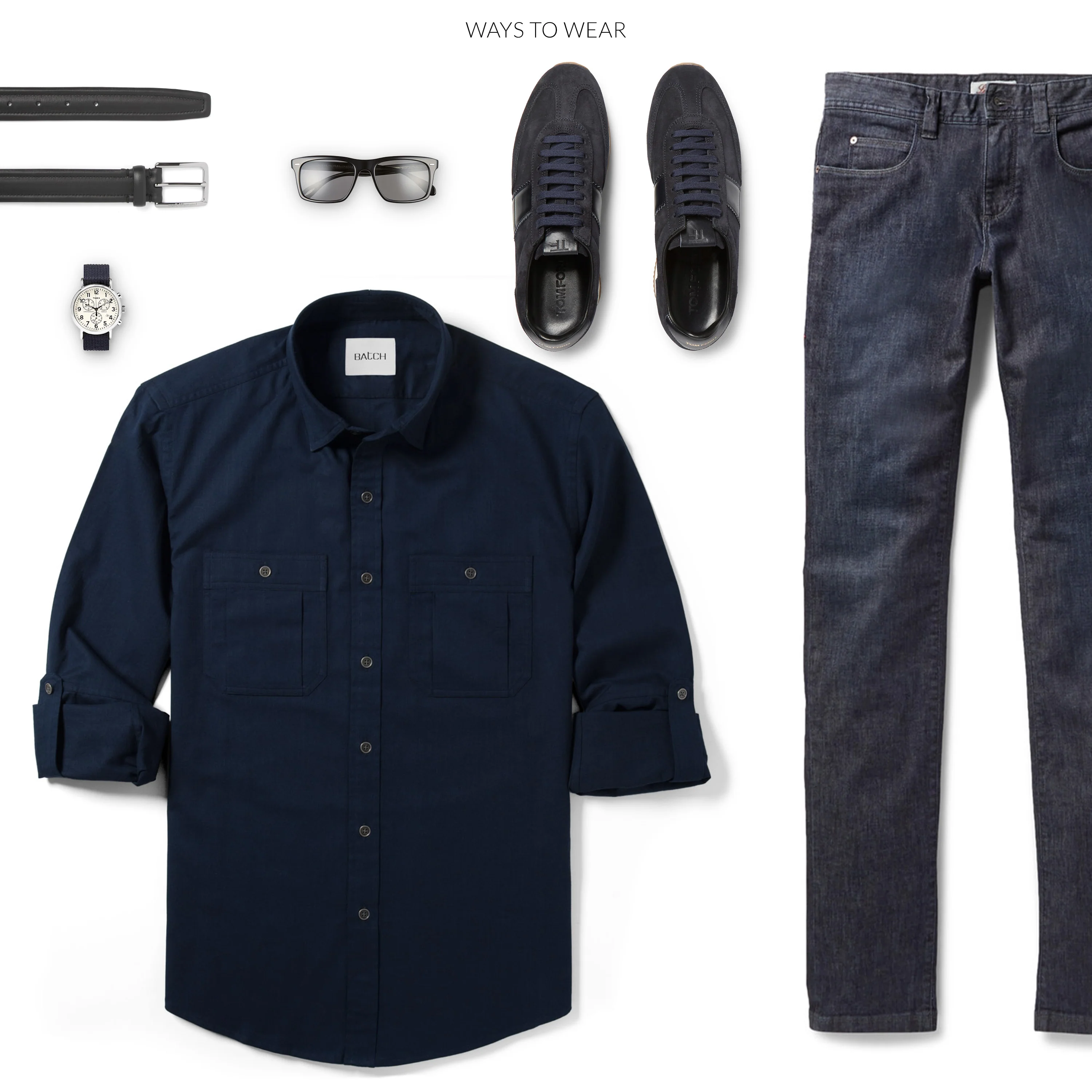 Fixer Utility Shirt – Dark Navy Twill - Image 9