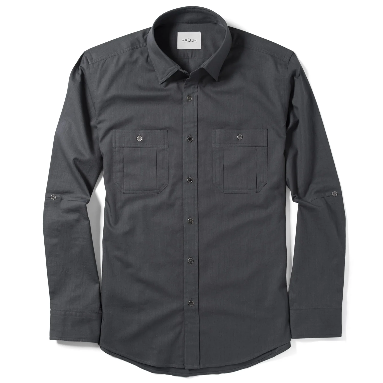 Fixer Utility Shirt – Slate Gray Cotton Twill - Image 3