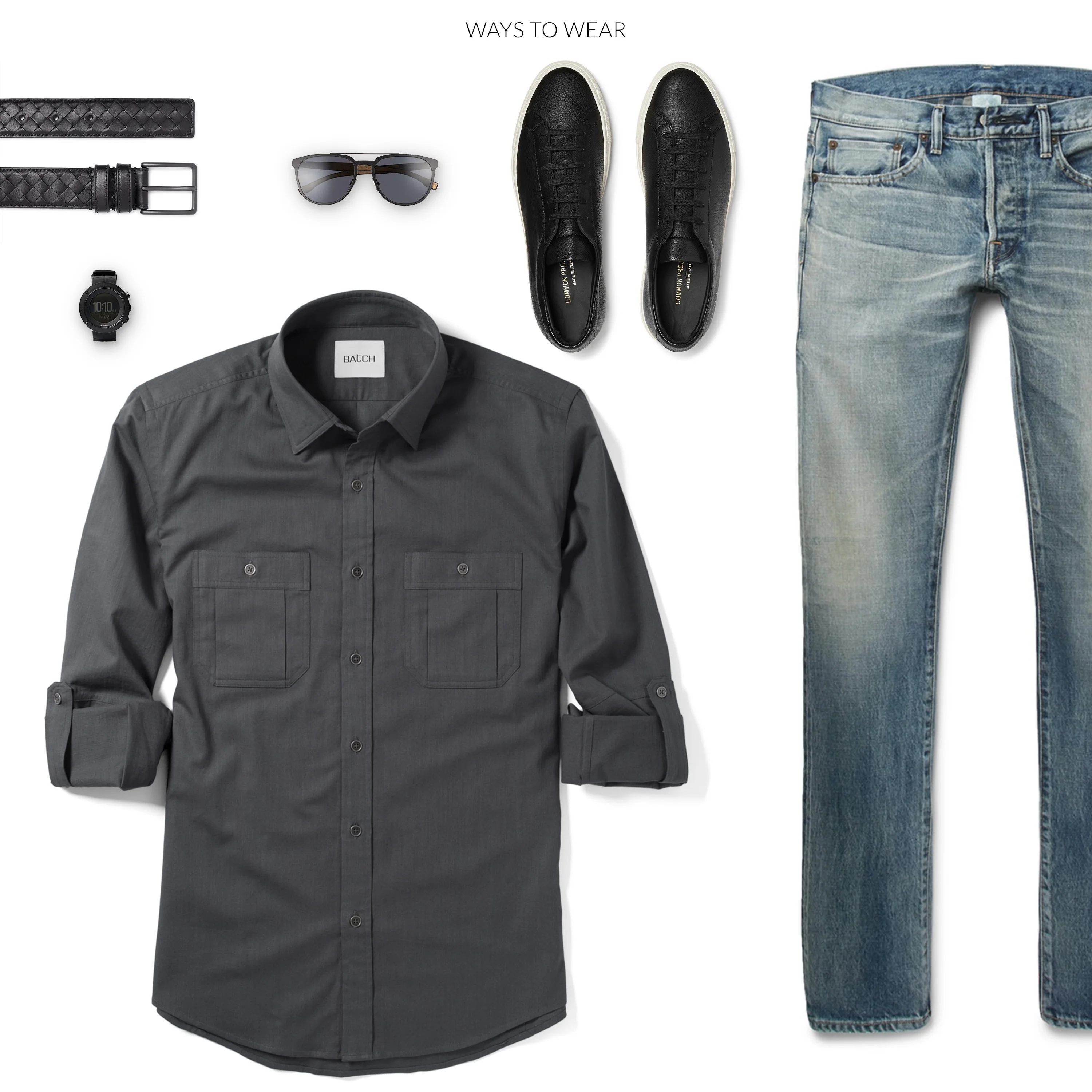 Fixer Utility Shirt – Slate Gray Cotton Twill - Image 8