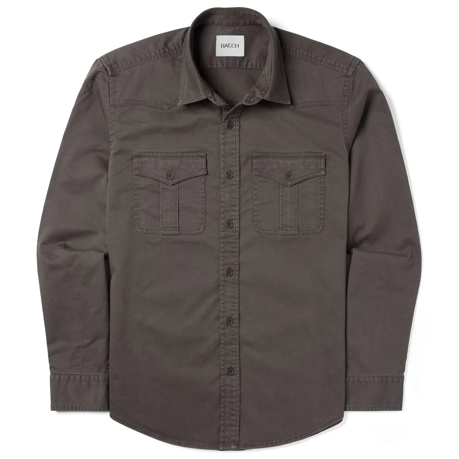 Maker Shirt Jacket – Slate Gray Heavy Weight Cotton Twill - Image 2