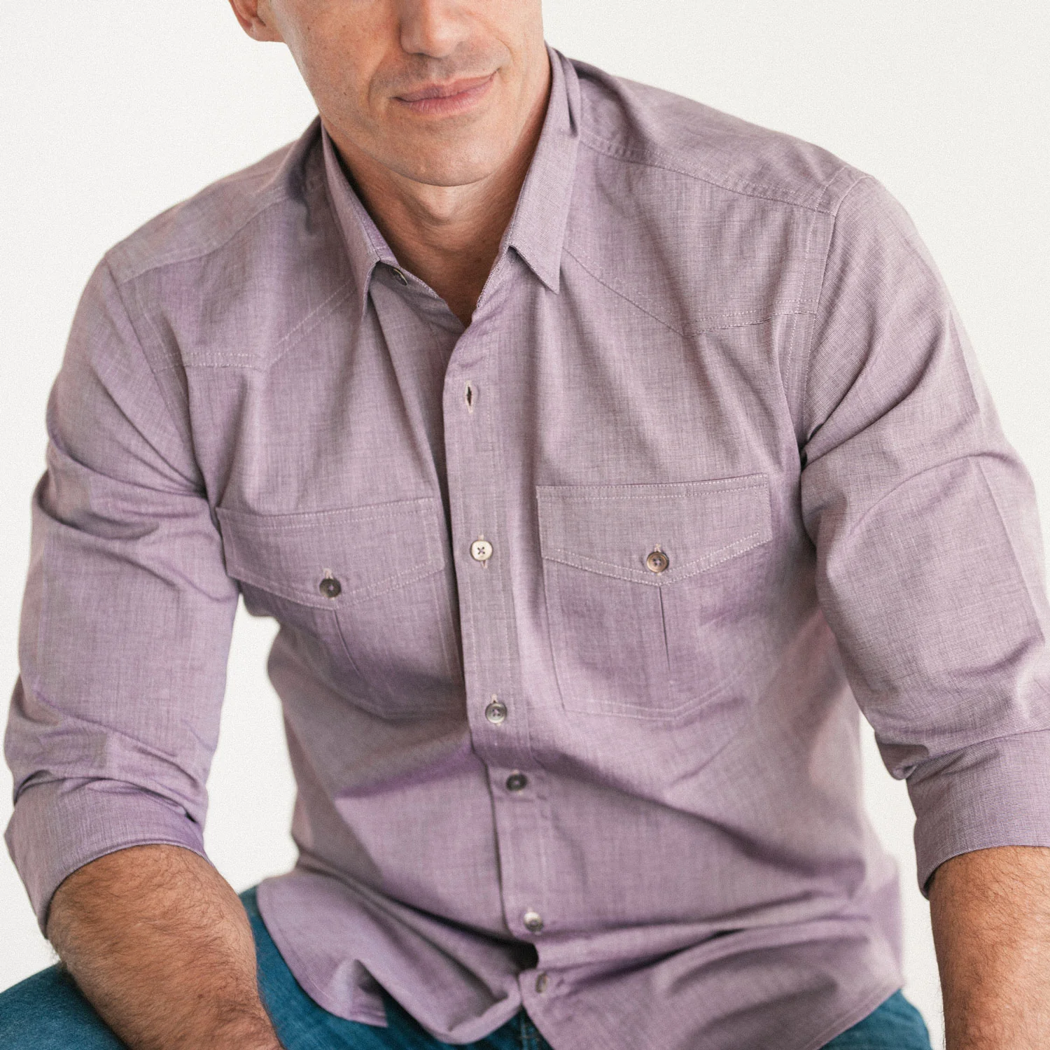 Maker Shirt – Currant End-on-End - Image 4