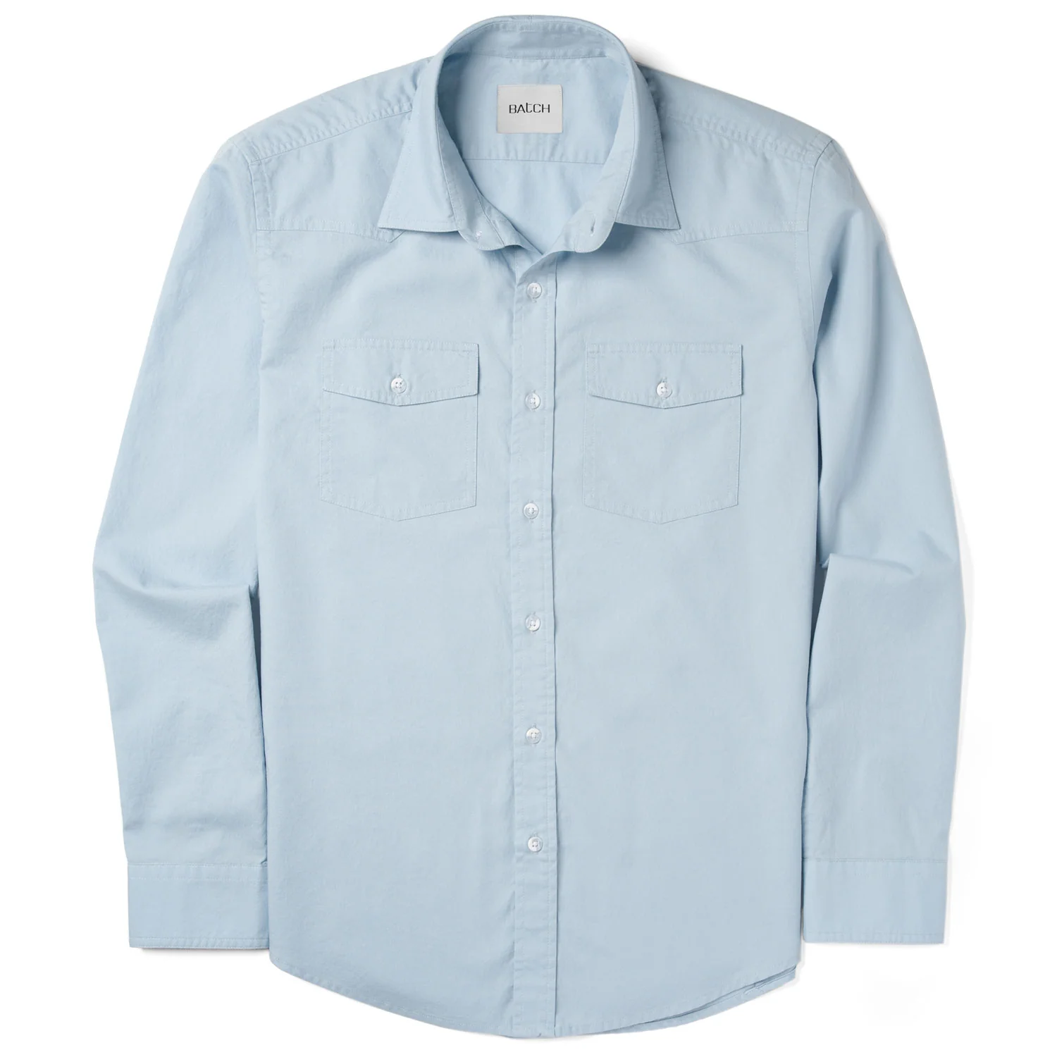 Maker Shirt – Light Blue Cotton Oxford - Image 2