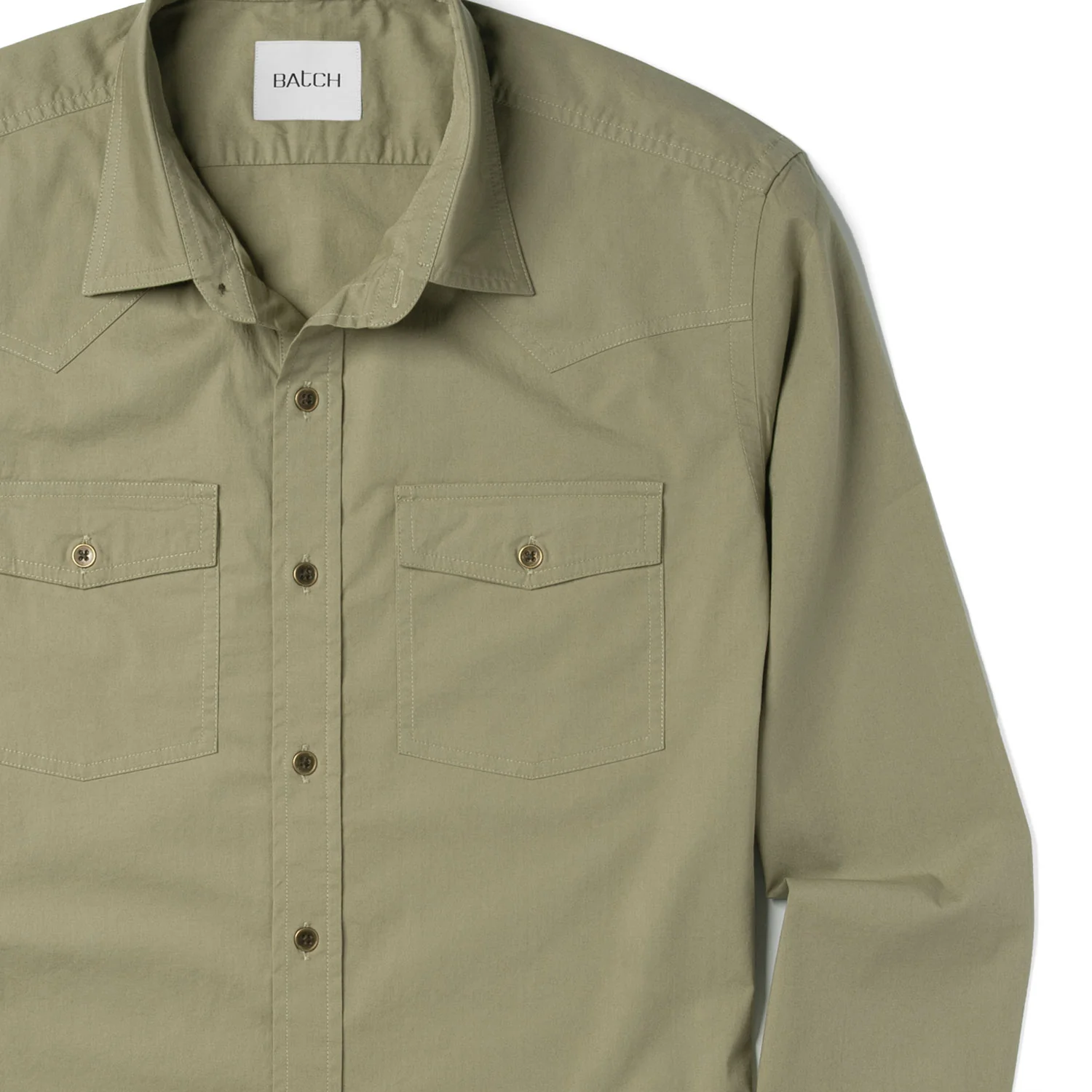 Maker Shirt – Light Fatigue Stretch Poplin - Image 3