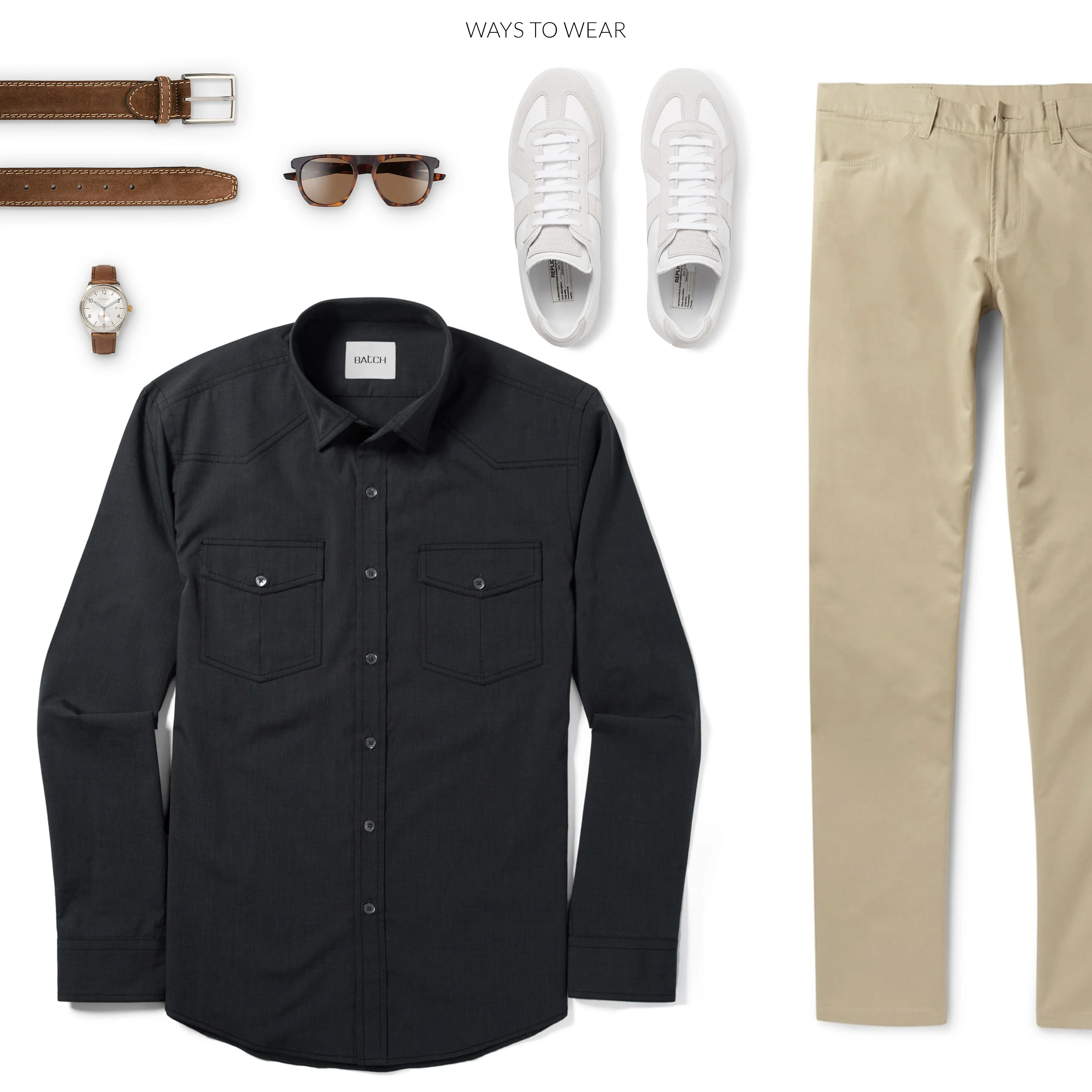 Maker Shirt – Asphalt Gray End-on-End - Image 6
