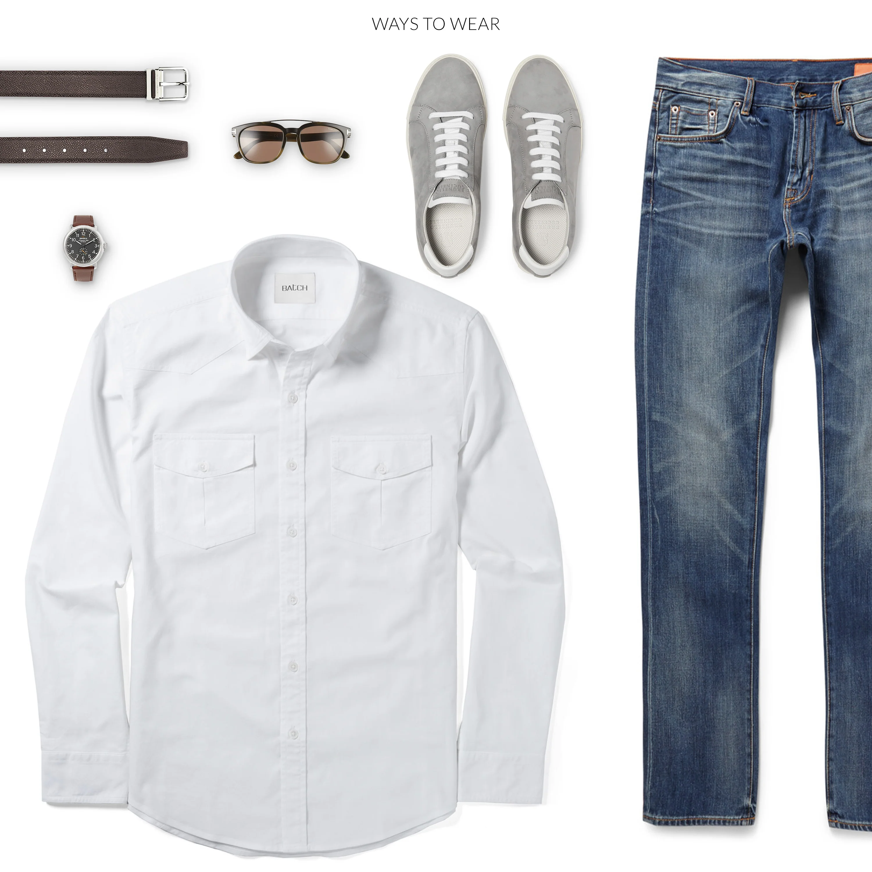 Maker Shirt – Clean White Cotton Oxford - Image 7