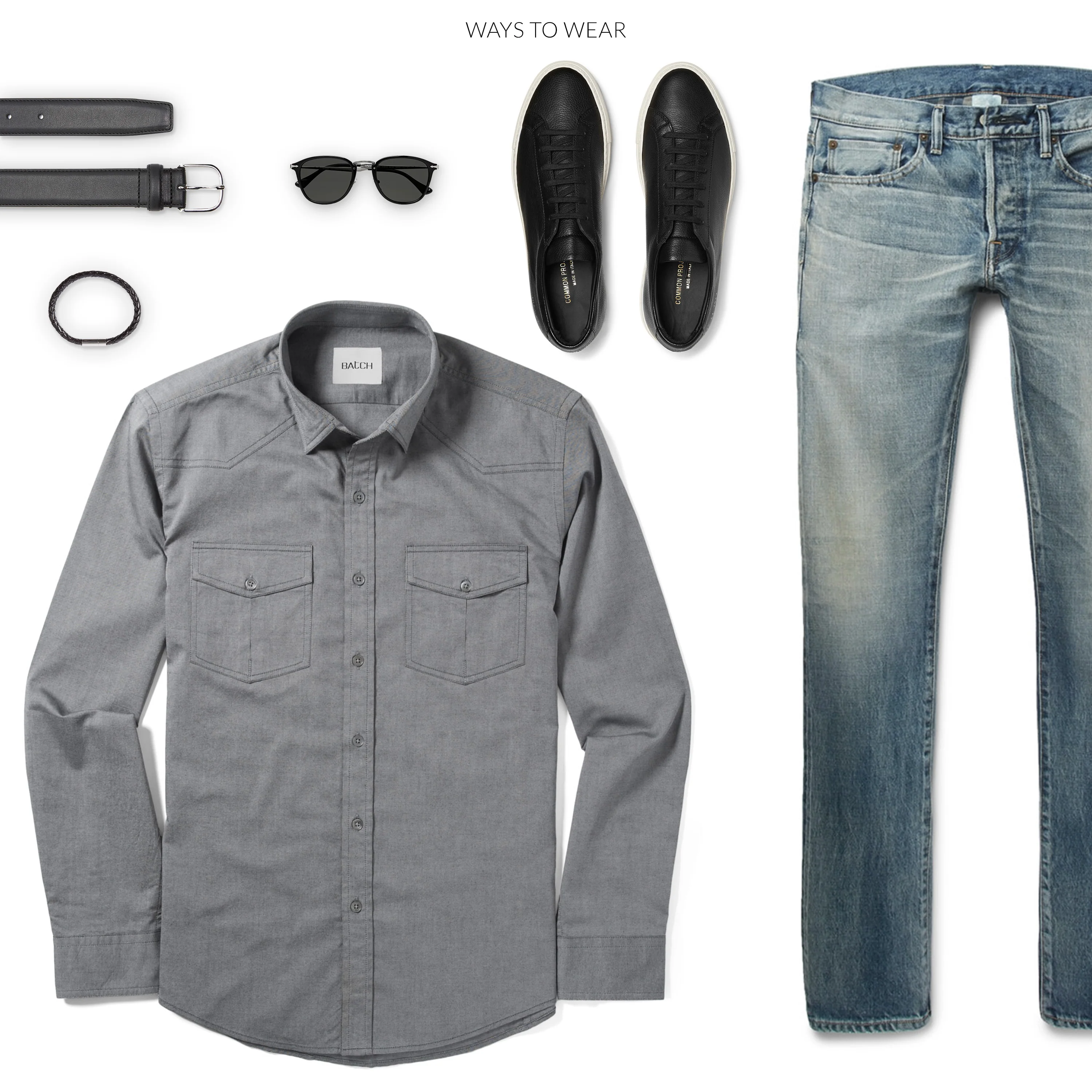 Maker Shirt – Flint Gray Cotton Oxford - Image 7