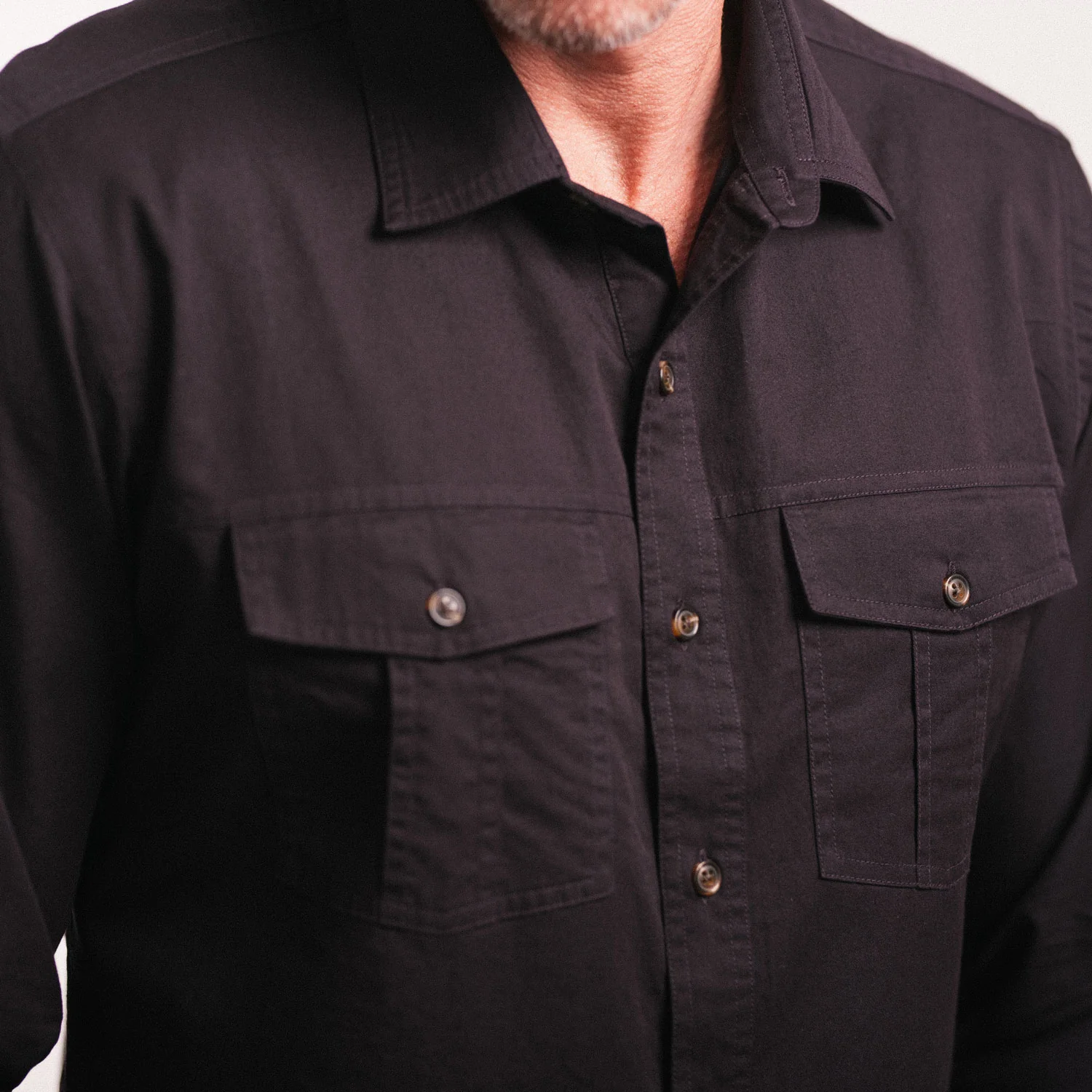 Primer Utility Shirt – Dark Burgundy Cotton Twill - Image 4