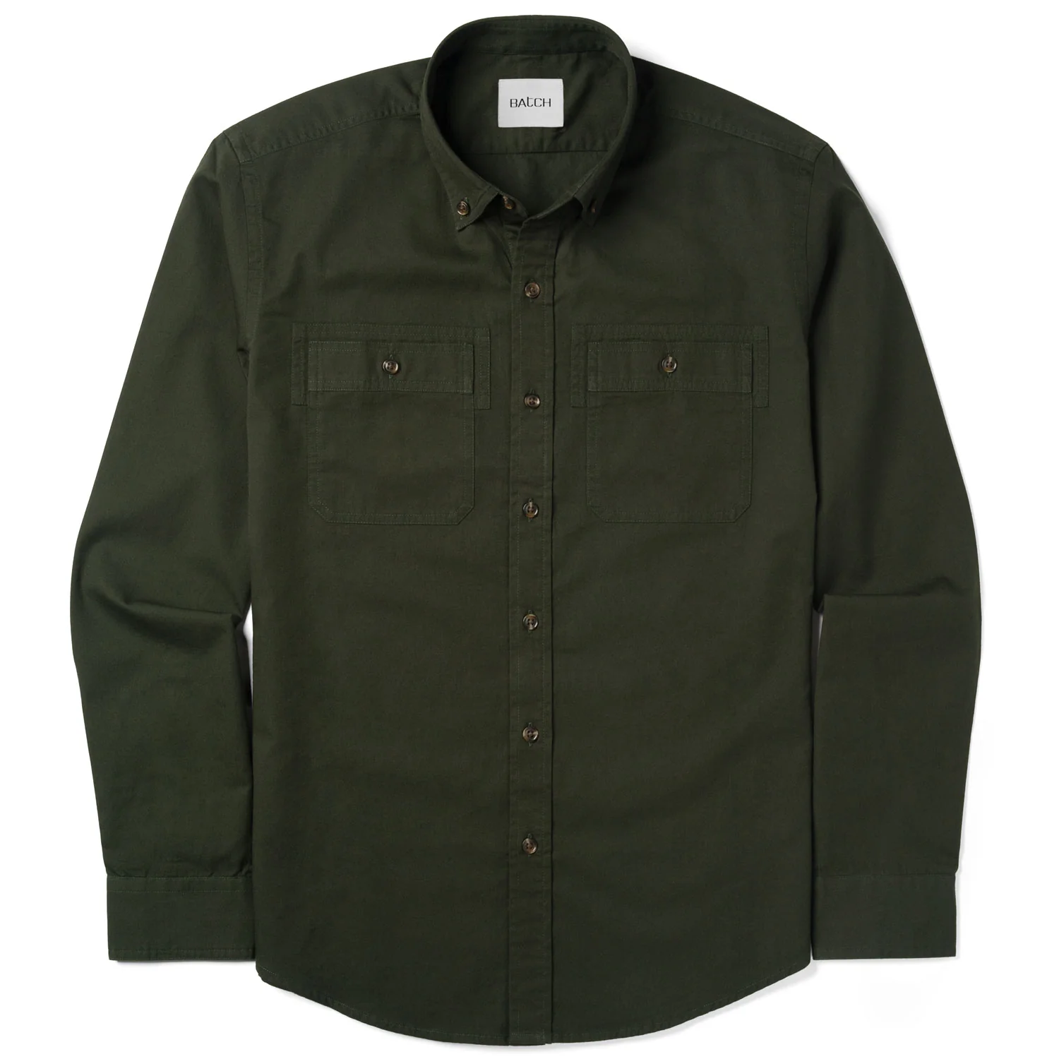 Rogue Utility Shirt – Dark Forest Green Cotton Twill - Image 2