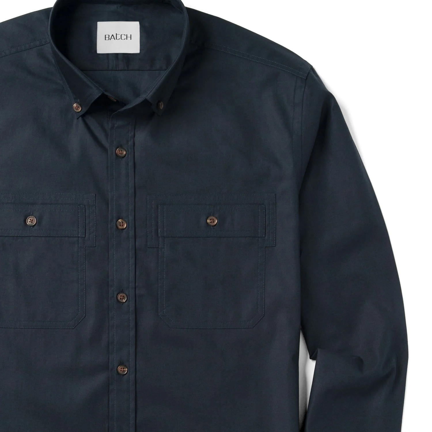 Rogue Utility Shirt – Dark Navy Cotton Twill - Image 3
