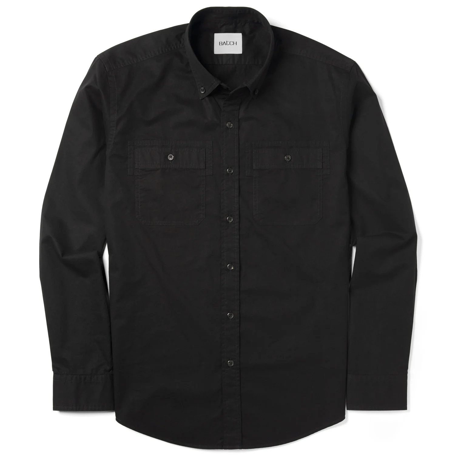 Rogue Utility Shirt – Jet Black Cotton Twill - Image 2