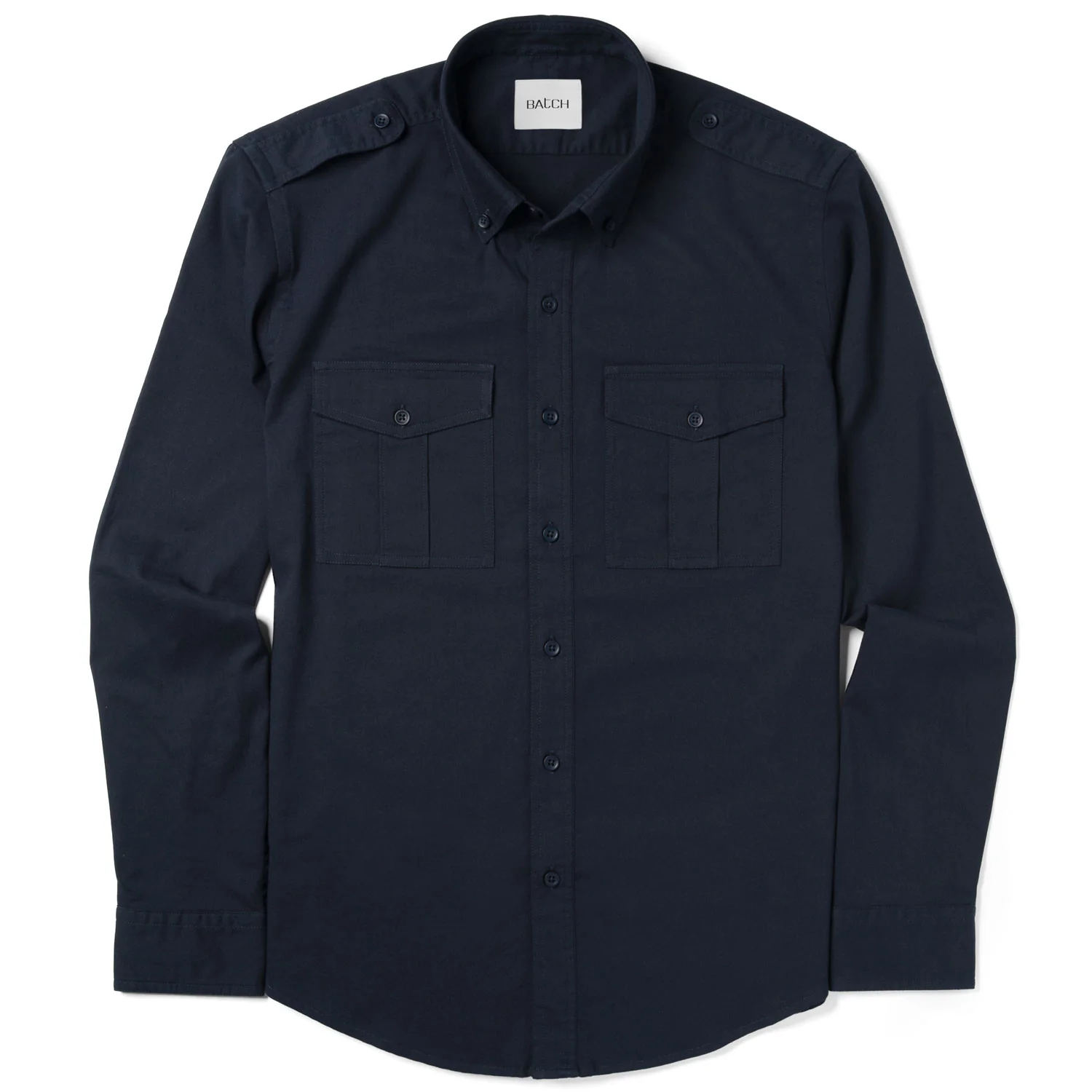 Wright Utility Shirt – Dark Navy Easy Cloth - Image 2