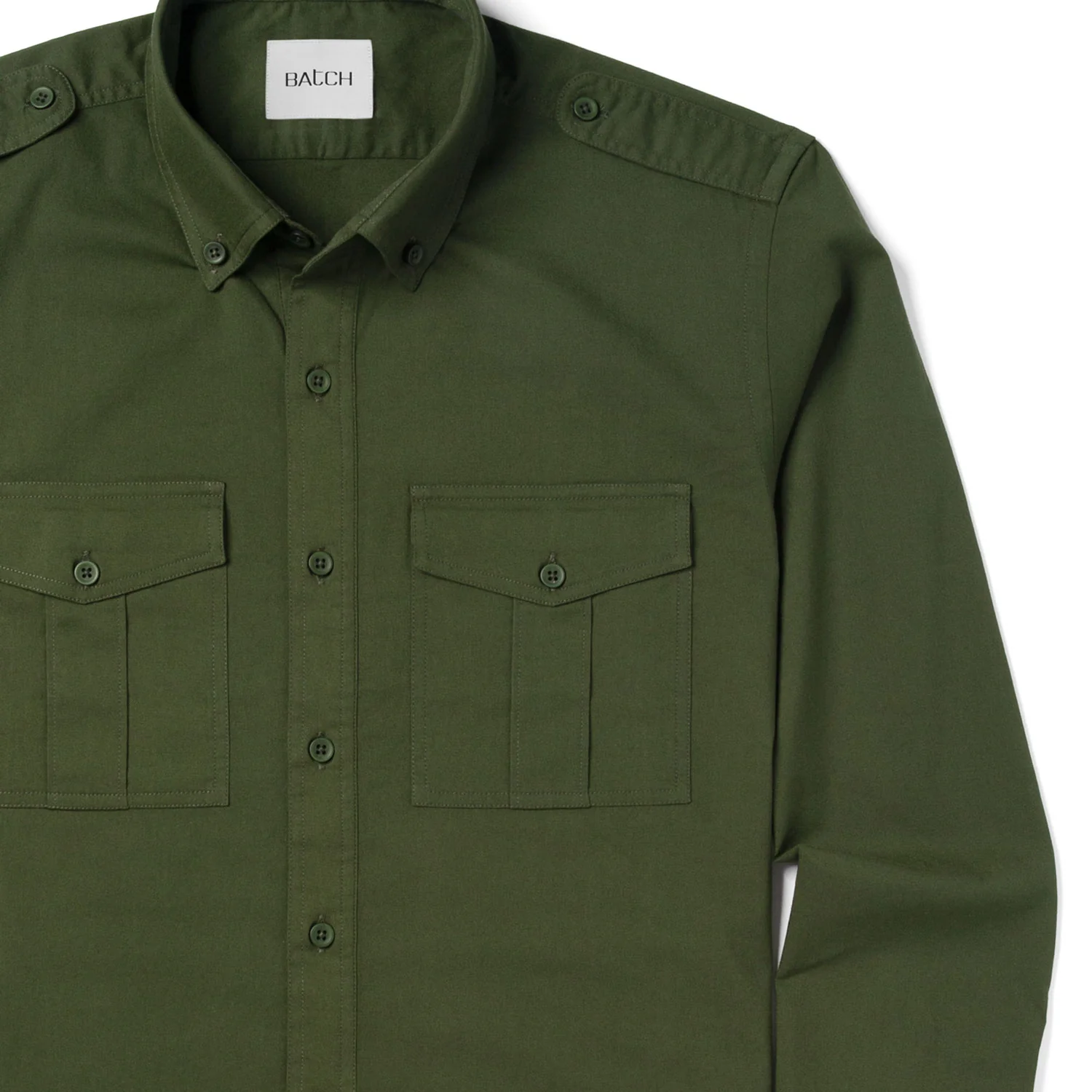 Wright Utility Shirt – Forest Green Easy Cloth - Image 3