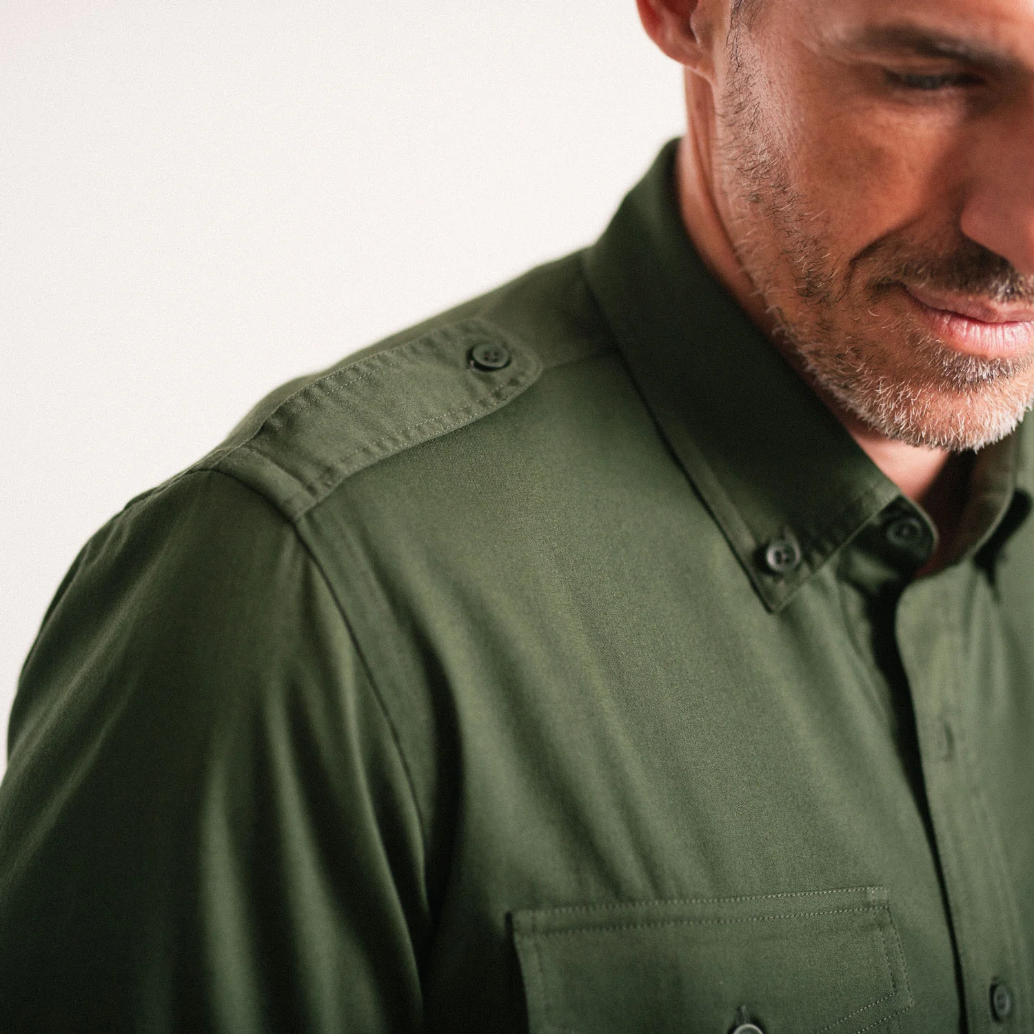 Wright Utility Shirt – Forest Green Easy Cloth - Image 5